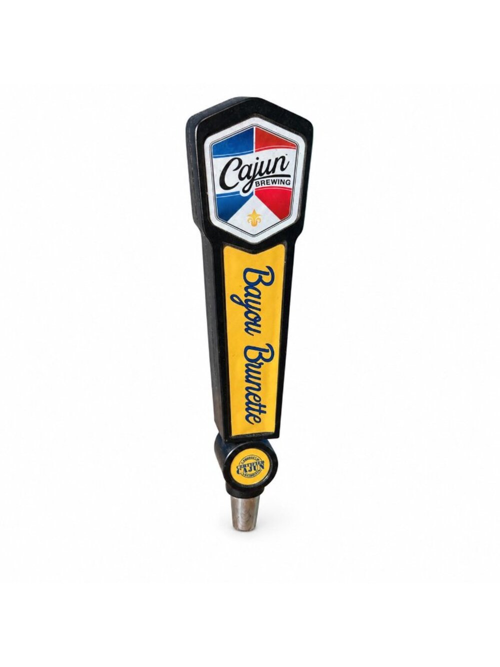 Cajun Brewing Bayou Brunette Beer Tap Handle Lafayette Louisiana Certified Ale